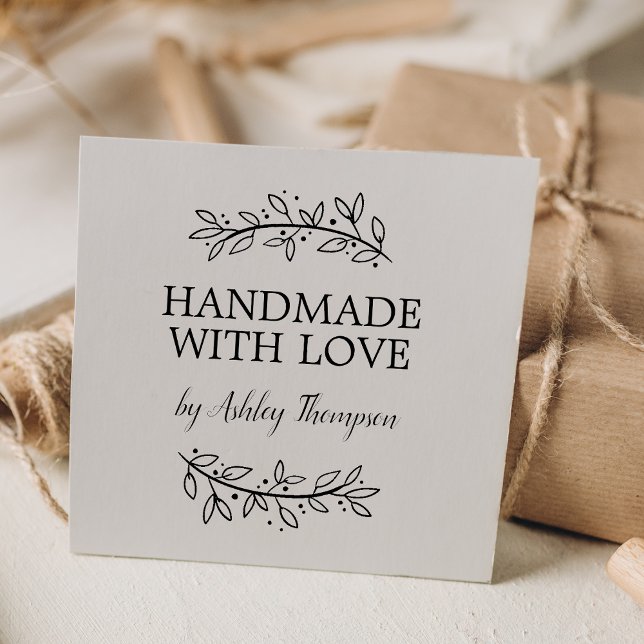 Carimbo Auto Entintado Na moda Personalizado à mão por (Stylish Personalized Handmade By Self-inking Stamp)