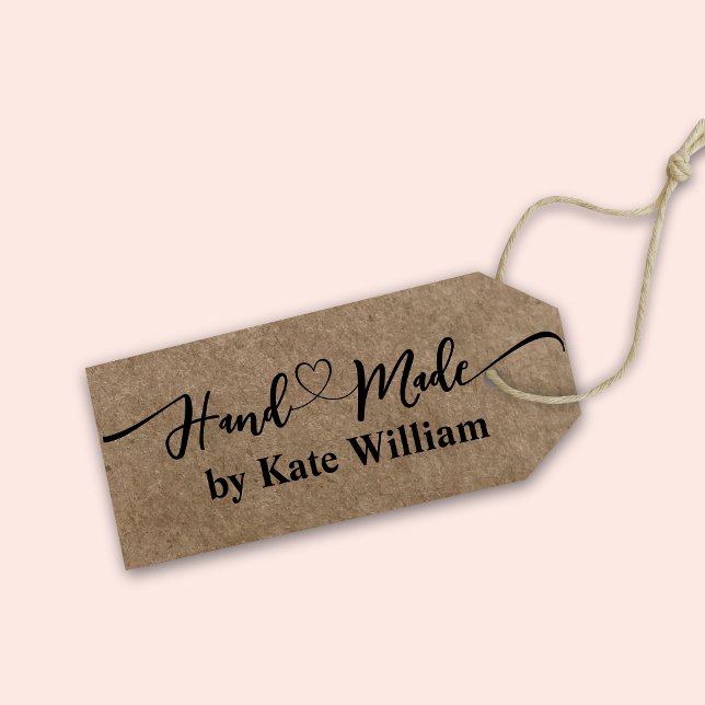 Carimbo Auto Entintado Na moda Script autocolante feito à mão (Criador carregado)