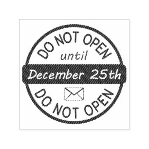 CARIMBO AUTO ENTINTADO NÃO ABRA ATÉ DEC 25