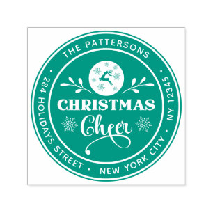 Carimbo Auto Entintado Natal Chee Winter Personal Return Address