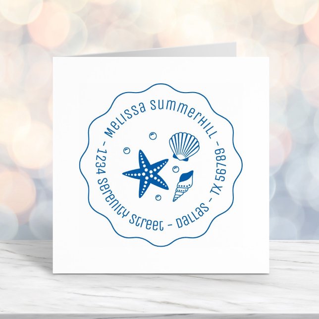 Carimbo Auto Entintado Náutica Estaleiro de Caça-Caça Pearls Endereço ond (Criador carregado)