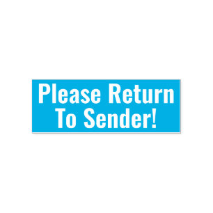 Carimbo Auto Entintado Negrito "Por Favor Volte Para O Remetente!" Carimb