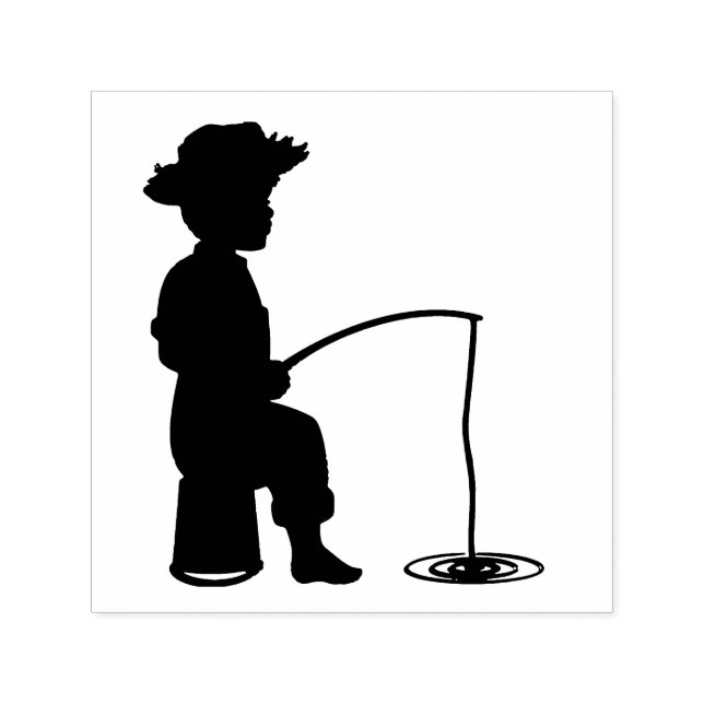 Carimbo Auto Entintado No Buraco de Pesca (Design)