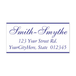 Carimbo Auto Entintado Nome clássico, tradicional + Endereço