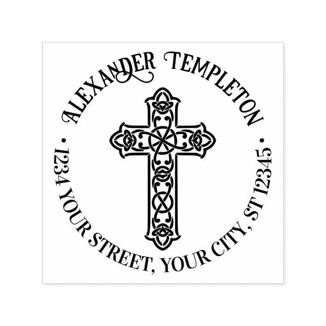 Carimbo Auto Entintado Nome Cruzado Celular Endereço de Devolução (Design)