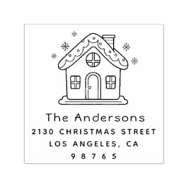 Carimbo Auto Entintado Nome da família Bastante Bastante Casinha Endereço