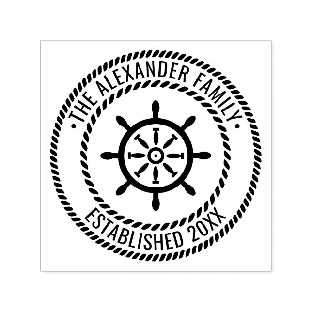 Carimbo Auto Entintado Nome da Família de Rodas de Entrega Data Quadro Es (Design)