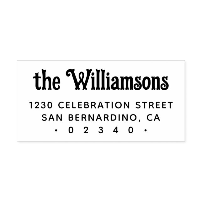 Carimbo Auto Entintado Nome da Família de Tipografia Retroativa Personali (Design)