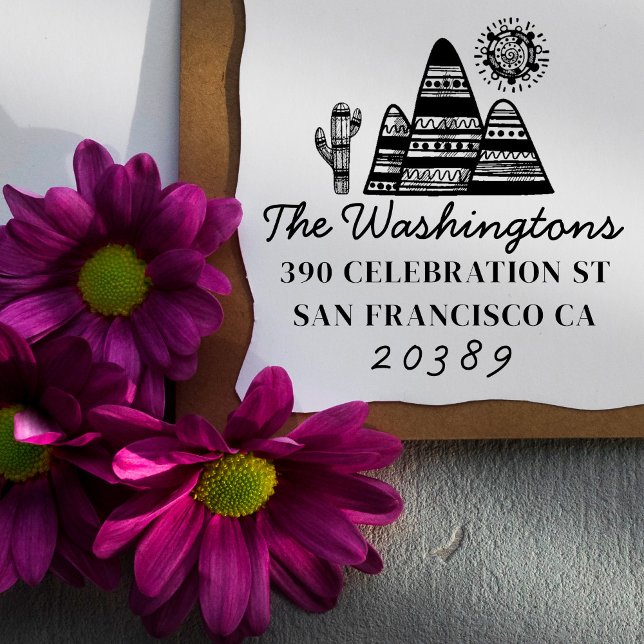 Carimbo Auto Entintado Nome da família Desert Tribal Desert (Criador carregado)