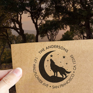 Carimbo Auto Entintado Nome da Família Personalizado Endereço de Devoluçã