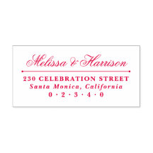 Nome de Casamento de Script Elegante Endereço de R
