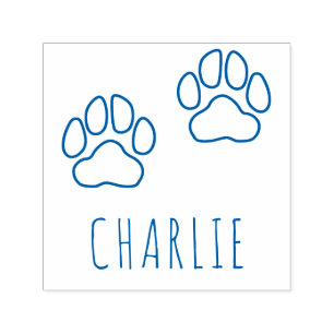 Carimbo Auto Entintado Nome de Pet Personalizado do Cole Charlie   Impres