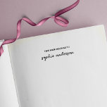 Carimbo Auto Entintado Nome de Script de na moda A Que Este Livro Pertenc<br><div class="desc">Nome do Script de na moda Este Livro Pertence Ao Carimbo De Borracha Que É Fácil De Personalizar. Excelente para os seus livros. Personalize-o substituindo o texto do marcador de posição. Para obter mais opções, como alterar a fonte, seu tamanho ou espaçamento entre letras, clique no botão "Personalizar". *Observe que...</div>