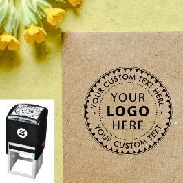 Carimbo Auto Entintado Nome do logotipo personalizado da empresa na moda