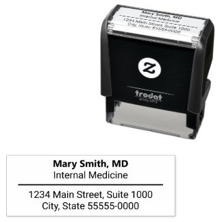 Carimbo Auto Entintado Nome do Médico Especialidade/Título Endereço de Re