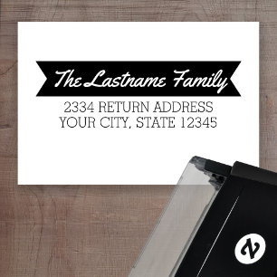 Carimbo Auto Entintado Nome do Retro e Endereço de Retorno com Banner sim