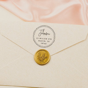 Carimbo Auto Entintado Nome do Script do Quadro de Portas Whimsical Ender