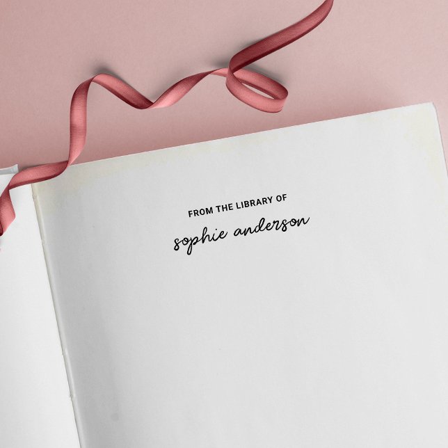 Carimbo Auto Entintado Nome Do Script Na moda Da Biblioteca De (Criador carregado)