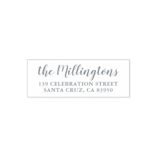 Carimbo Auto Entintado Nome e endereço do remetente de família feito so