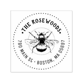 Carimbo Auto Entintado Nome e endereço exclusivos da família