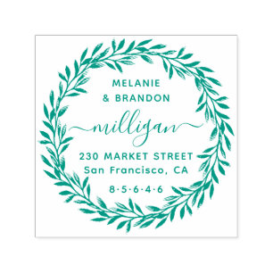 Carimbo Auto Entintado Nome & endereço do remetente botânicos do roteir