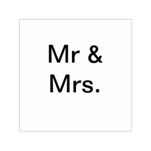 Carimbo Auto Entintado Nome monograma, nome do casal, texto simples mínim