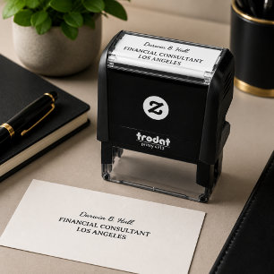 Carimbo Auto Entintado nome personalizado da assinatura da empresa cargo
