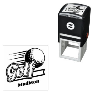 Carimbo Auto Entintado Nome Personalizado de Golfe