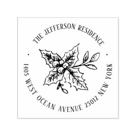 Carimbo Auto Entintado Nome Personalizado do Erro de Natal Endereço de Re