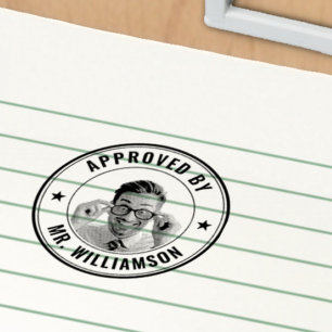 Carimbo Auto Entintado Nome personalizado do professor Engraçado Formando