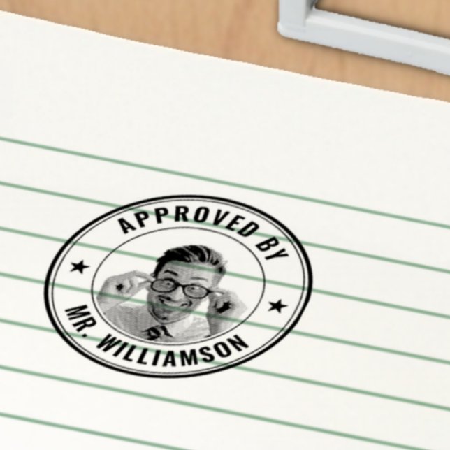 Carimbo Auto Entintado Nome personalizado do professor Engraçado Formando (Criador carregado)