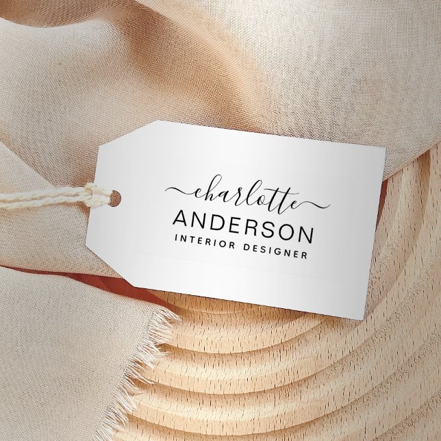 Carimbo Auto Entintado Nome Personalizado Mínimo Moderno e Cargo (Criador carregado)