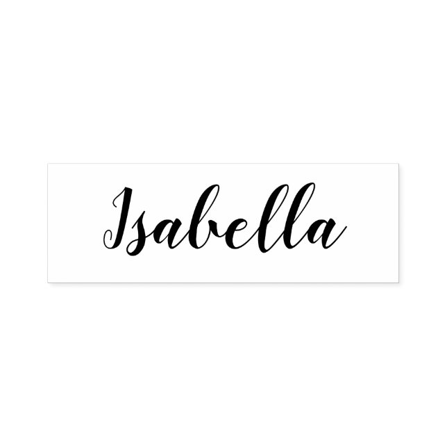 Carimbo Auto Entintado Nome Personalizado Moderno Script Elegante (Design)