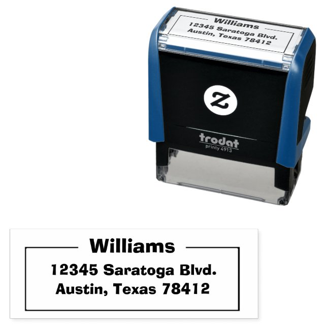 Carimbo Auto Entintado Nome Sir com Endereço de Cheio | (In Situ)