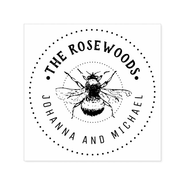 Carimbo Auto Entintado Nome Único da Família (Design)