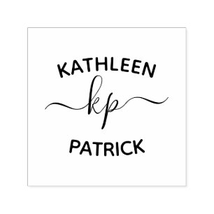 Carimbo Auto Entintado Nomes de Casais Legais Iniciais Casamento