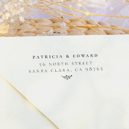 Carimbo Auto Entintado Nomes de Casais Simples e Endereço de Devolução Rú