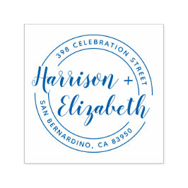 Carimbo Auto Entintado Nomes de Script Modernos Retornem Endereço de Reto