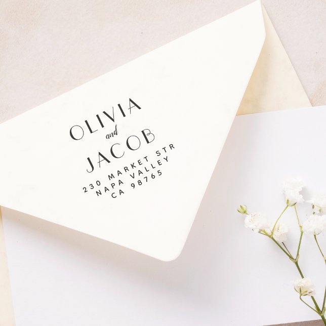 Carimbo Auto Entintado Nomes Formais Personalizados de Casamento e Endere (Stamp Mock-up)