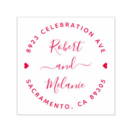 Carimbo Auto Entintado Nomes manuscritos bonitos Endereço de Devolução de