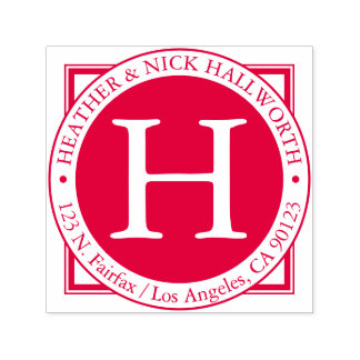 Carimbo Auto Entintado Nomes, Sobrenome Endereço Inicial e Retorno