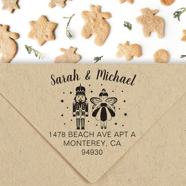 Carimbo Auto Entintado Nosso Primeiro Natal, Princesa Nutcracker (Criador carregado)