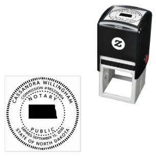 Carimbo Auto Entintado Notary Public Dakota do Norte
