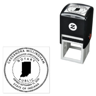 Carimbo Auto Entintado Notary Public Indiana