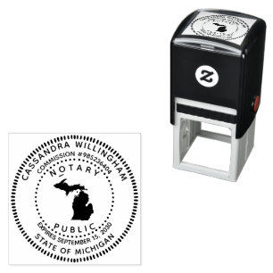 Carimbo Auto Entintado Notary Public Michigan