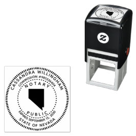 Carimbo Auto Entintado Notary Public Nevada