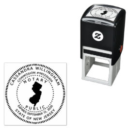 Carimbo Auto Entintado Notary Public New Jersey
