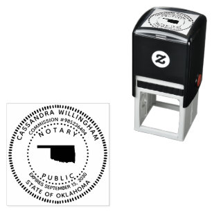 Carimbo Auto Entintado Notary Public Oklahoma