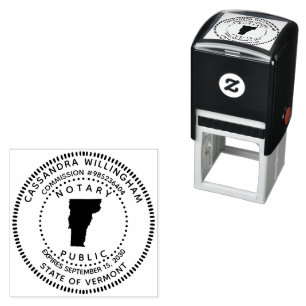 Carimbo Auto Entintado Notary Public Vermont