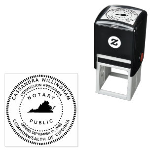 Carimbo Auto Entintado Notary Public Virginia